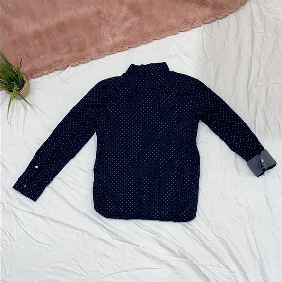 Boys 8-9 Youth Button Down L.O.G.G. Blue Shirt - Picture 2 of 8